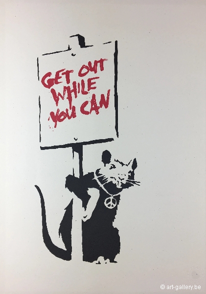 BANKSY - Get Out While You Can